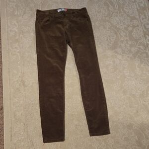Cabi Brown Skinny Corduroy Pants